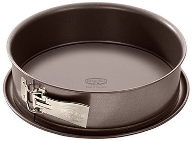 Dr. Oetker Springform Ø 24 cm, Backform der Serie Back-Edition mit Emaille-Servierboden, runde Kuchenform aus Stahl mit Antihaftbeschichtung (Farbe: braun), Menge: 1 Stück im Sale